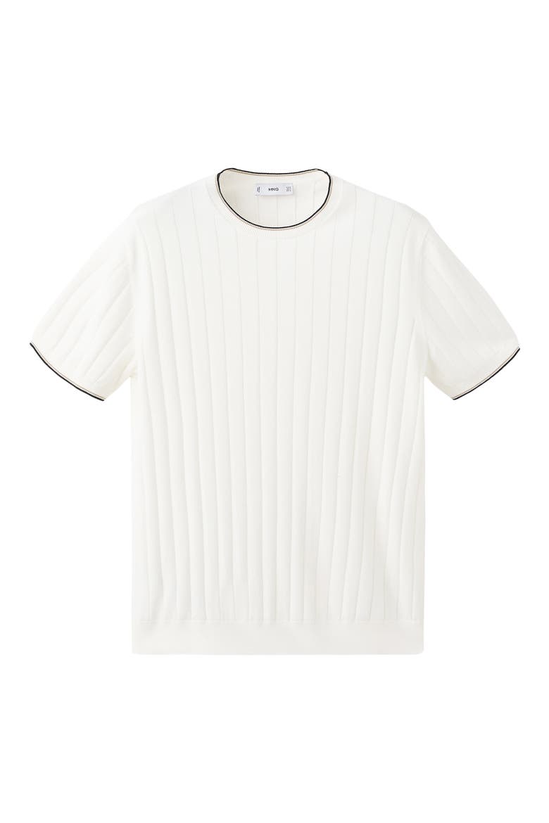 Rib Crewneck Shirt, Alternate, color, OFF WHITE