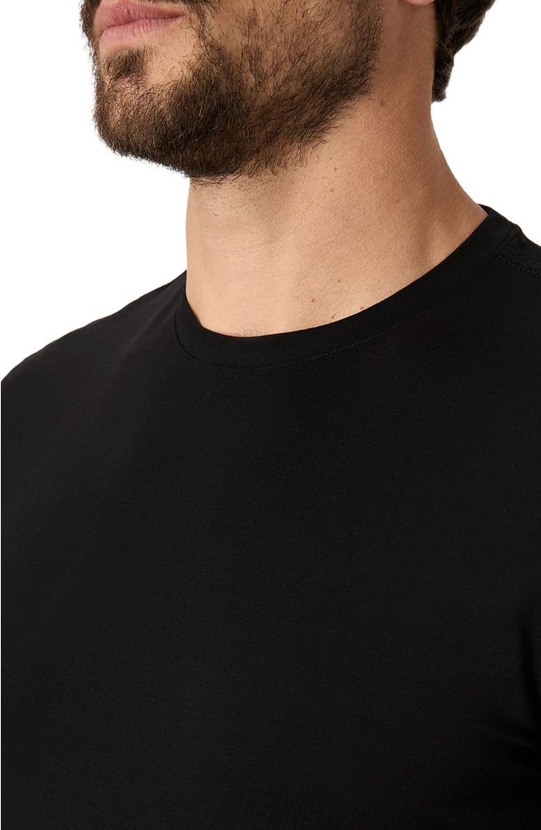 Pact Luxe Essential Slim Fit Crewneck Tee Made With Organic Cotton, Alternate, color, Black