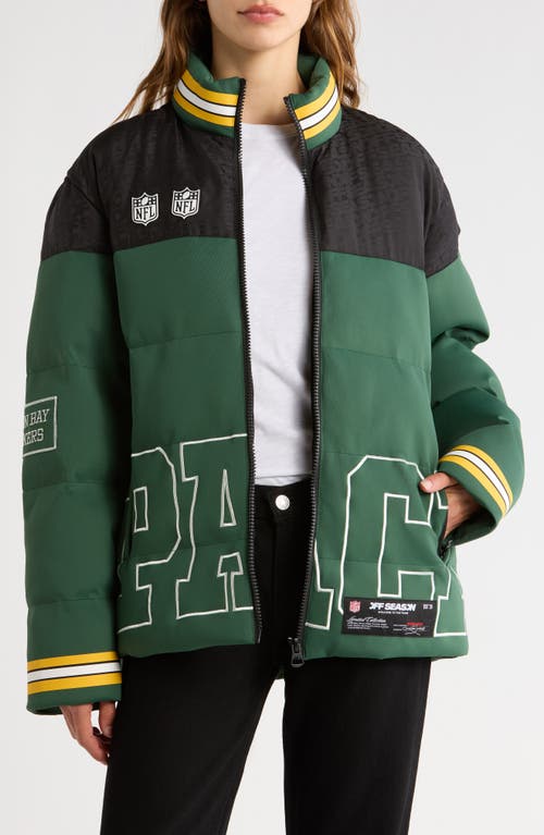 Off Season Nfl Team Water Repellent Puffer Jacket In Green