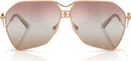 Dolce&Gabbana 62mm Gradient Pilot Sunglasses