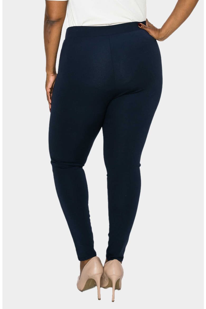 Ashley Ponte Leggings, Alternate, color, NAVY