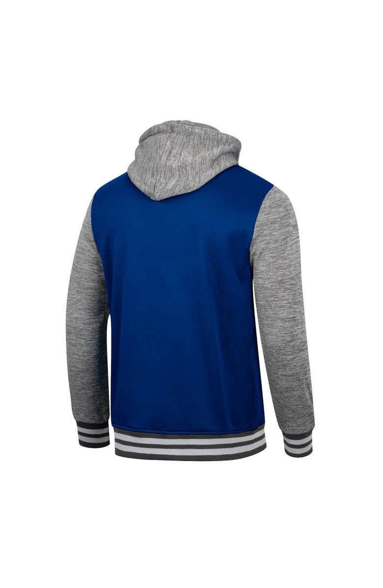 COLOSSEUM Men's Colosseum Navy Navy Midshipmen Robinson Hoodie Full-Snap Jacket, Alternate, color,