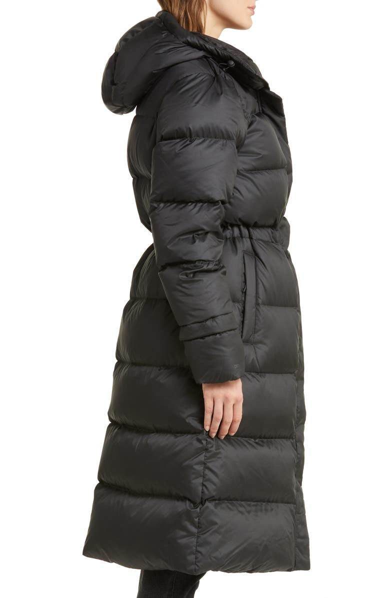 Helly Hansen Essence Hooded 600 Fill Power Down Longline Puffer Coat, Alternate, color,