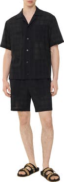 Burberry Check Cotton Voile Shorts