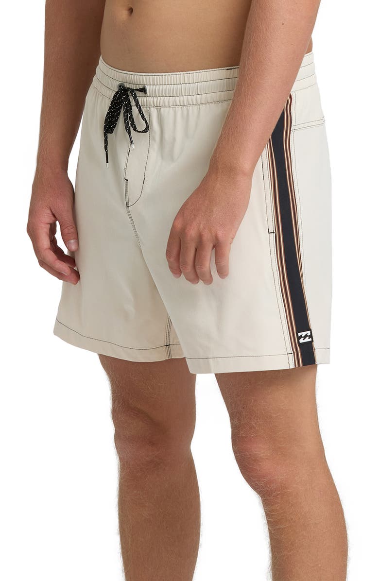 Billabong Dbah Panel Layback Swim Trunks, Alternate, color, Oatmeal