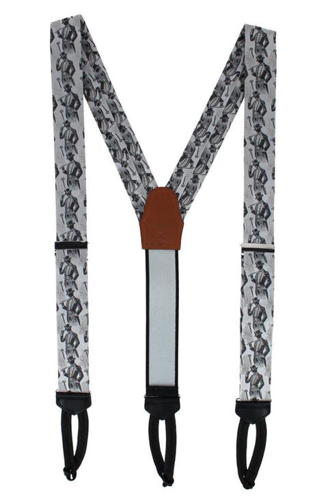 Ambrose Dapper Nights Silk Formal Suspenders