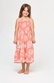 LSPACE Kids' Little L Menorca Smocked Bodice Sundress