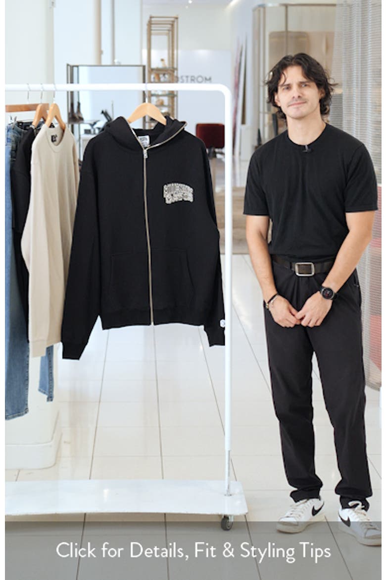 Small Curve Graphic Zip Hoodie video