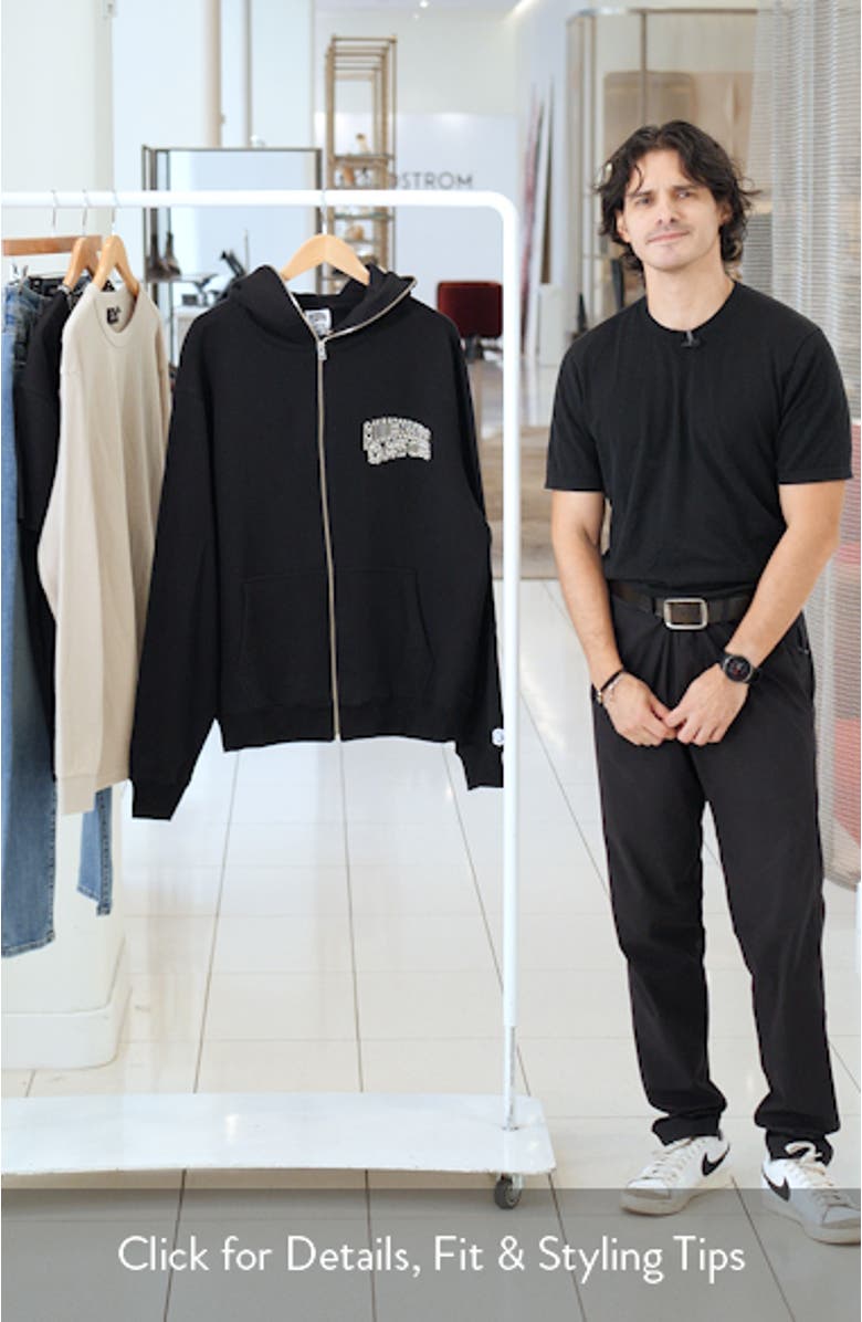 Small Curve Graphic Zip Hoodie, sales video thumbnail