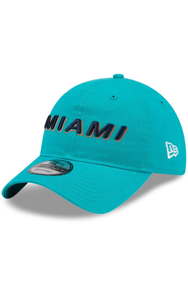 New Era Men's New Era  Aqua Miami Dolphins 2025 Rivalries Collection Team 9TWENTY Adjustable Hat, Main, color, Aqua