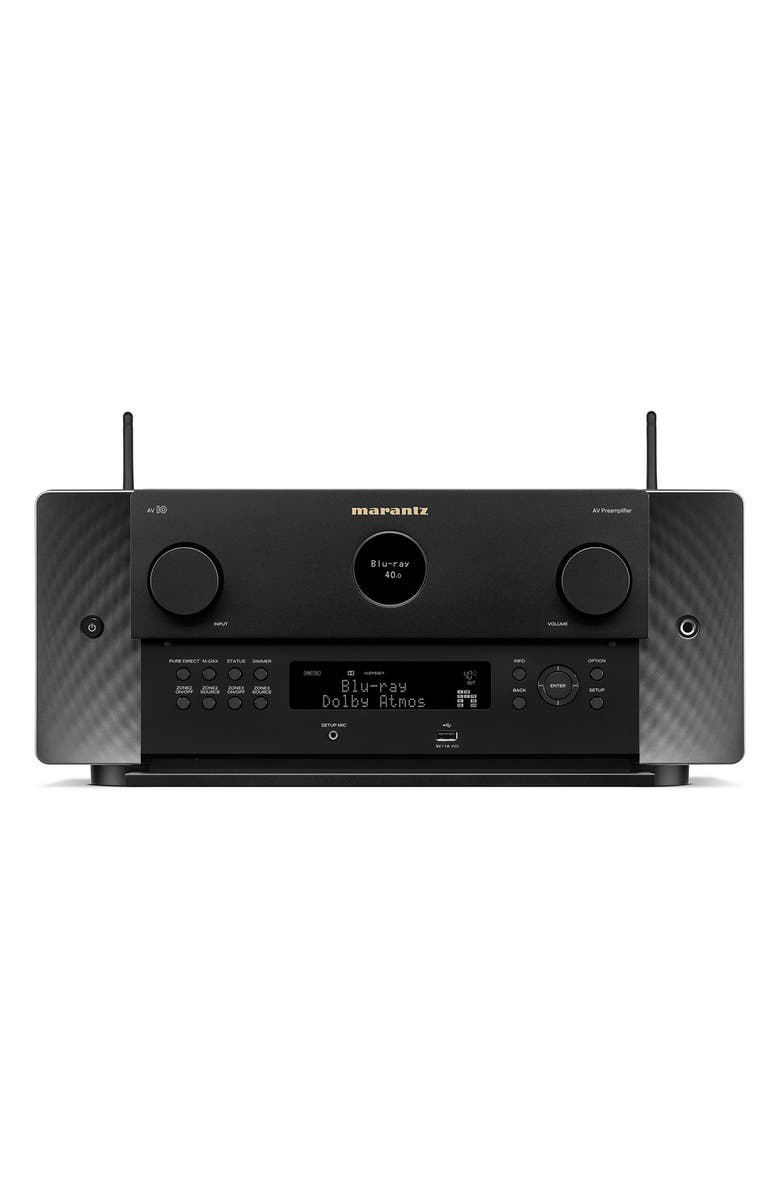 Marantz AV 10 Reference 15.4 Channel 8K Ultra HD Home Theater Pre-Amplifier/Processor with Dolby Atmos, DTSX Pro, IMAX Enhanced and HEOS<sup>®</sup> Built-in, Alternate, color, Black