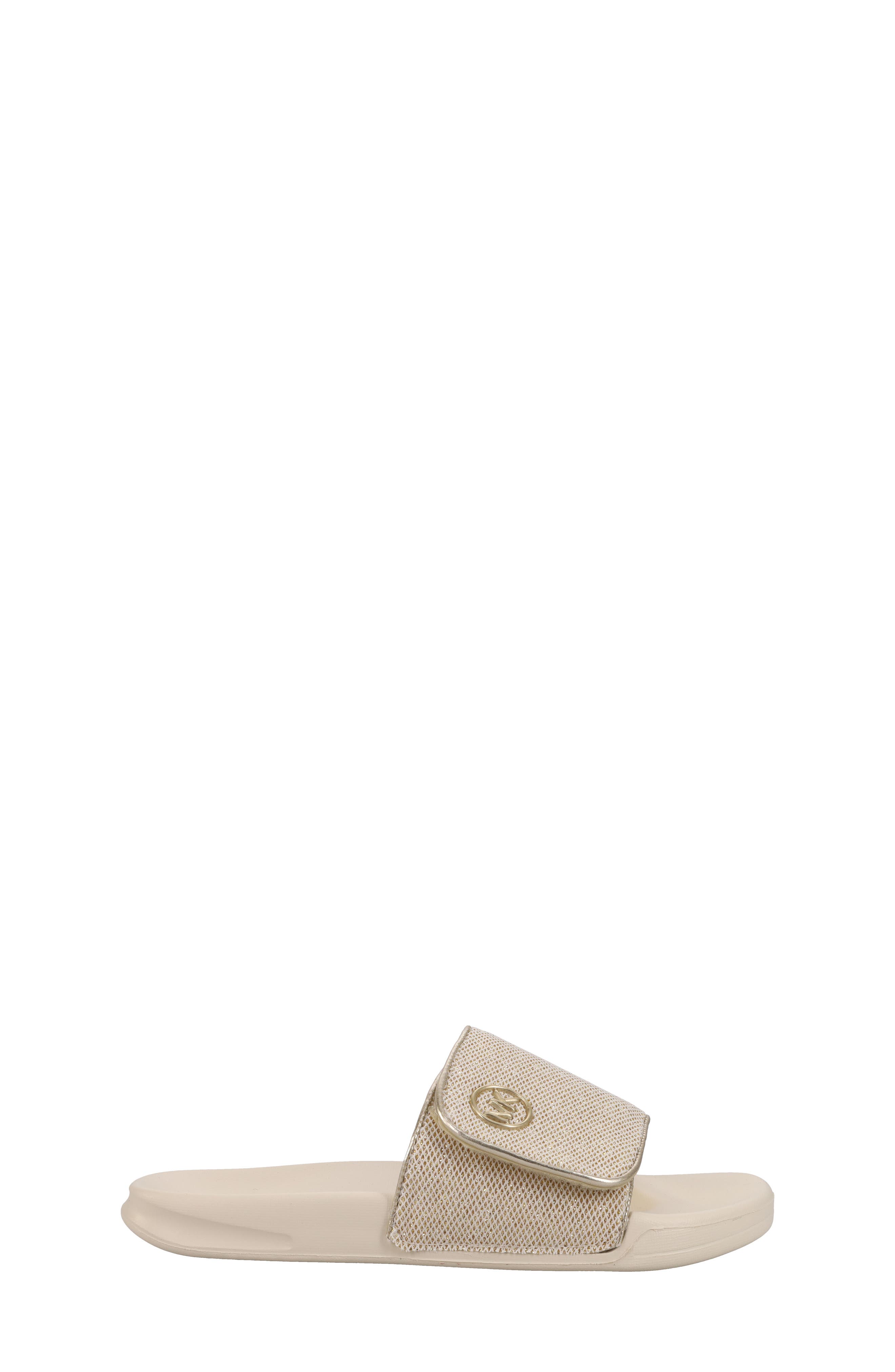 Kids' Jett Darby Slide Sandal, Alternate, color, PALE GOLD METALLIC