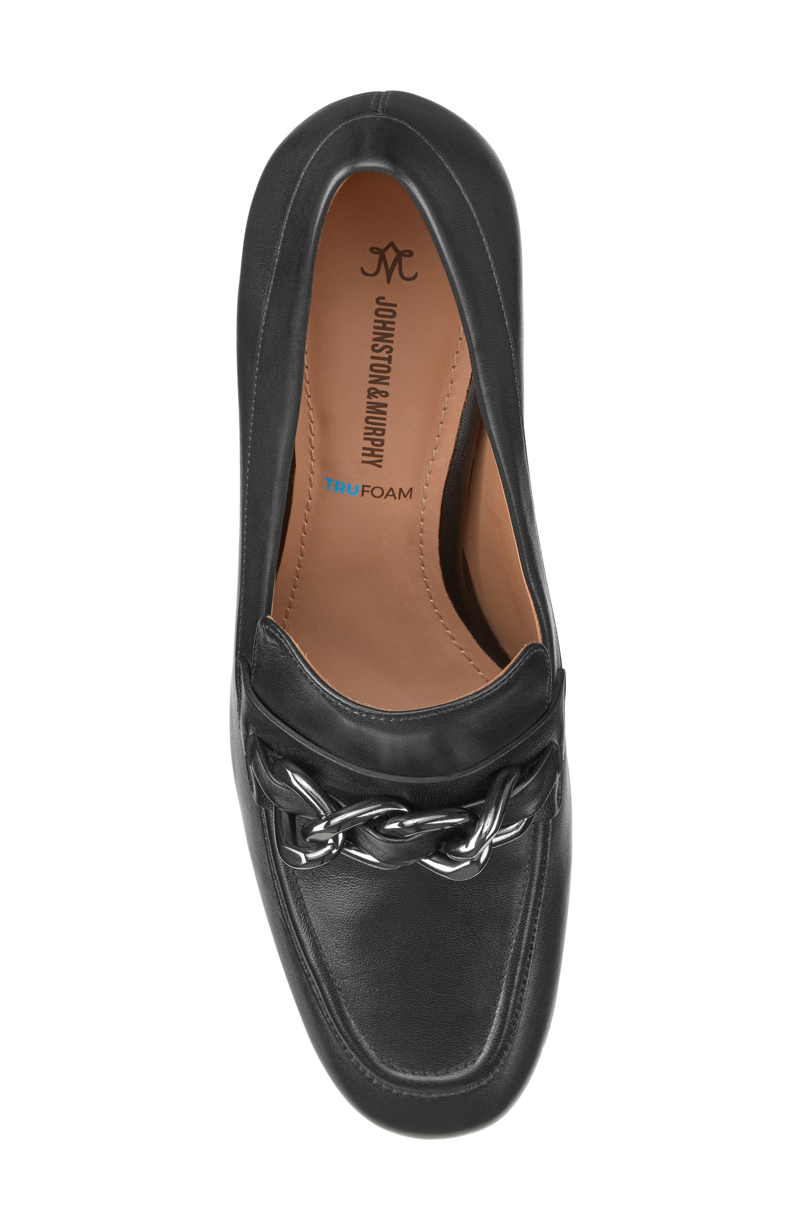 Johnston & Murphy Eleanor Chain Loafer Pump, Alternate, color, 