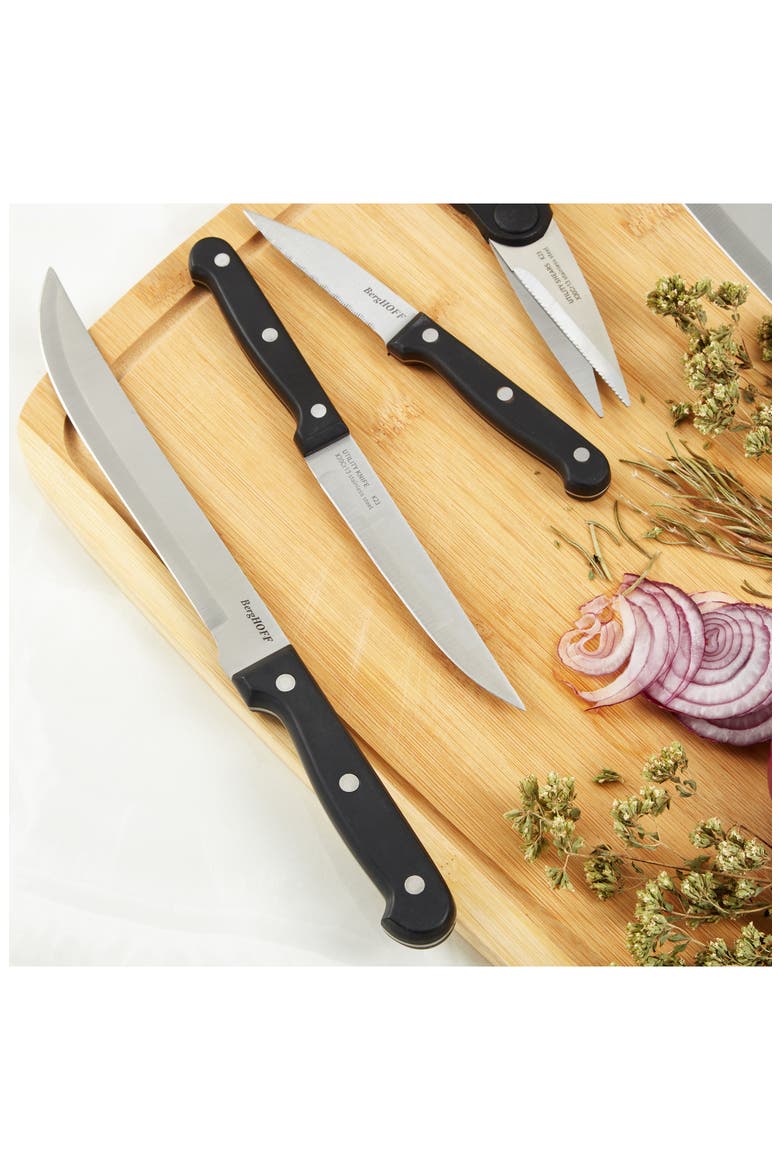 Dina Pica 7-Piece Knife Block, Alternate, color, BLACK