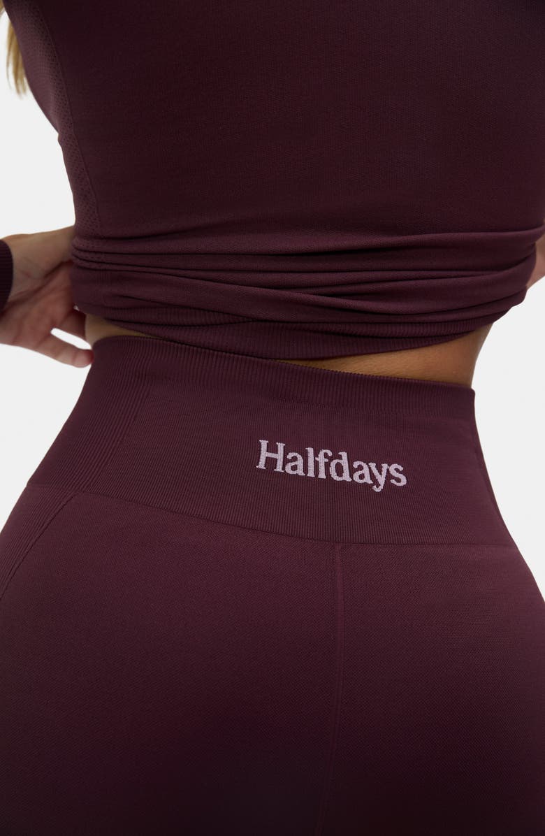 Halfdays Sophia Base Layer Leggings, Alternate, color, Glazed Cherry