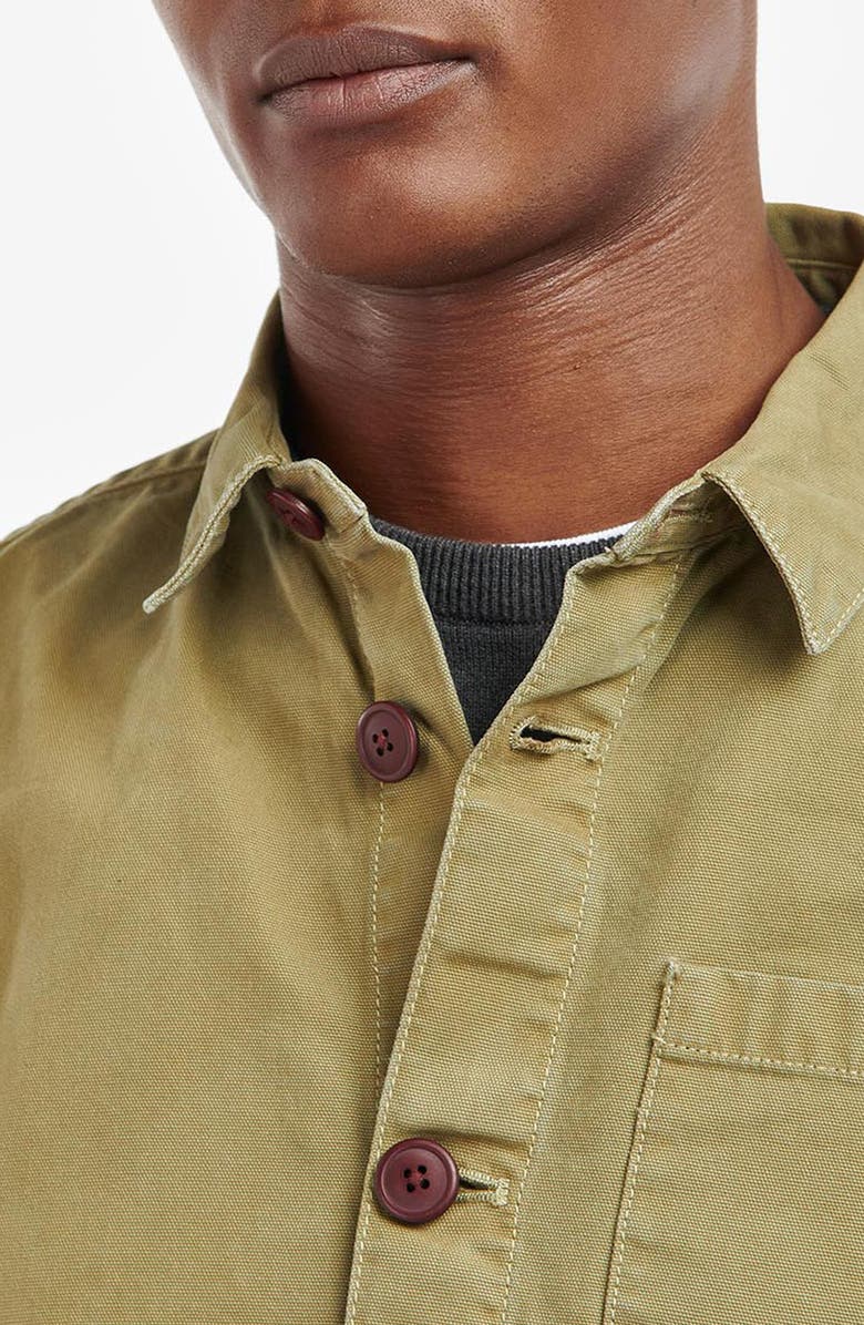 Barbour Washed Button-Up Overshirt, Alternate, color, 