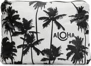 Aloha Collection Mid Coco Palms Water Resistant Tyvek® Zip Pouch