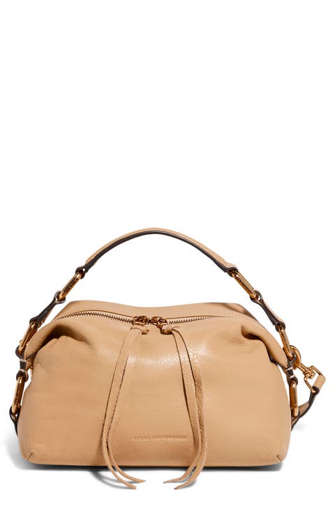 Dumpling Leather Top Handle Bag