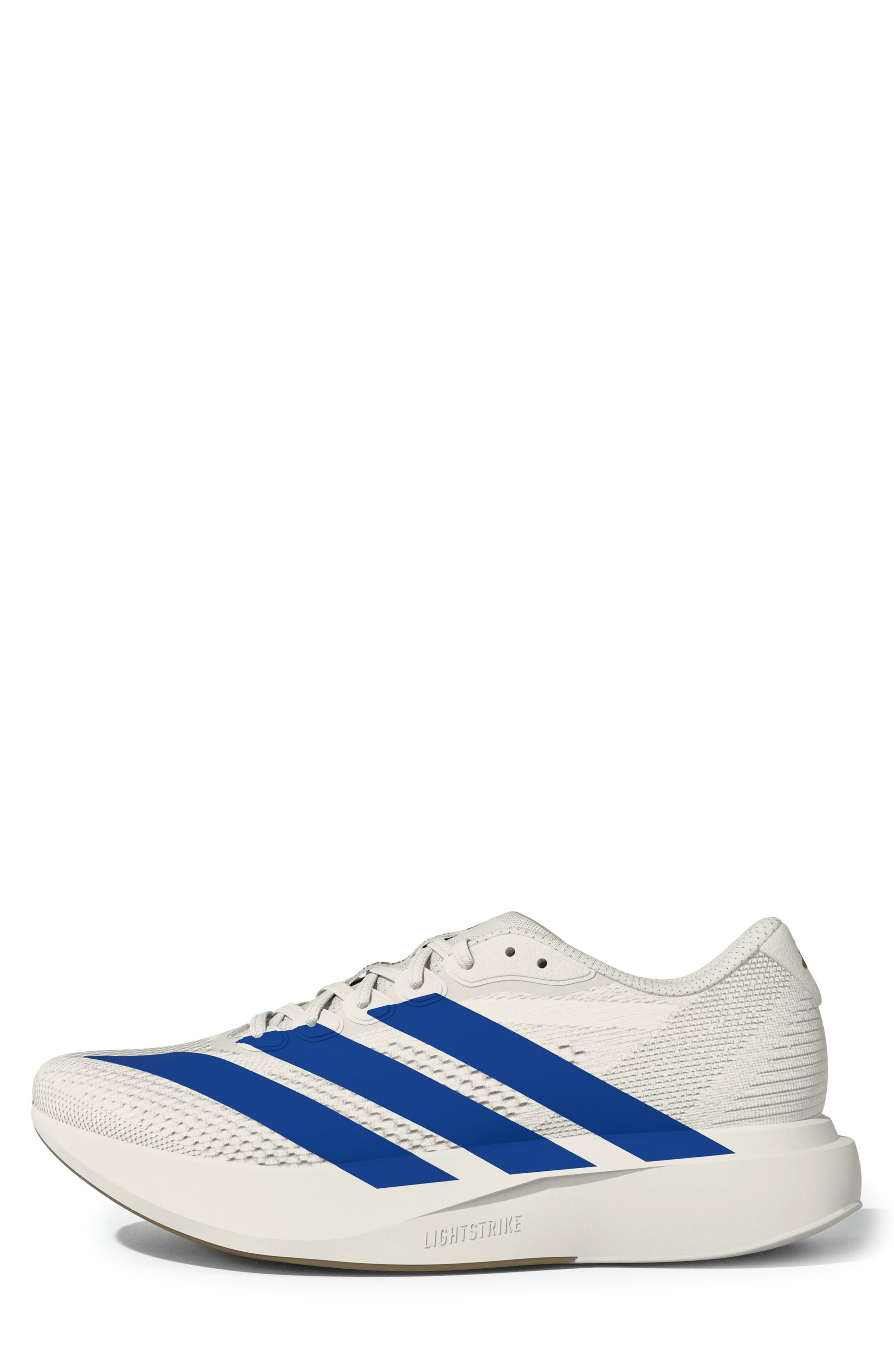 Adizero Pacer Sneaker, Alternate, color, WHITE/ ROYAL BLUE/ RUBY