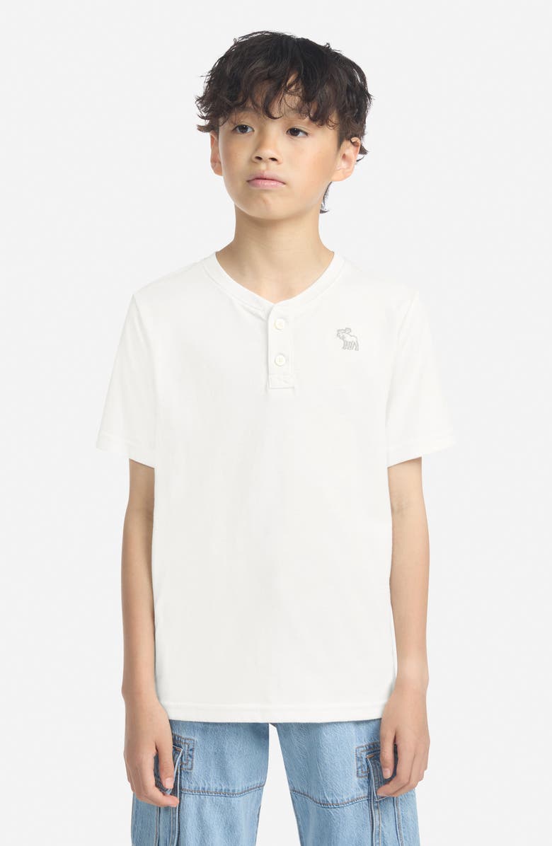 abercrombie kids Kids' Essential Cotton Blend Henley, Alternate, color, Jet Stream