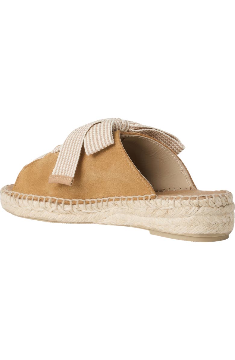 André Assous Cape Espadrille Slide Sandal, Alternate, color, Camel Suede
