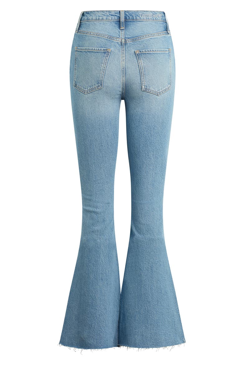 The Valentina Super High Waist Flare Jeans, Alternate, color, TULUM