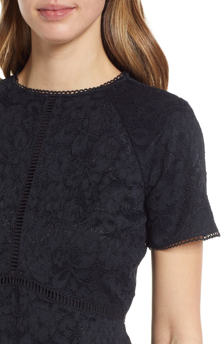 Rachel Parcell Short Sleeve Lace Dress, Alternate, color, 