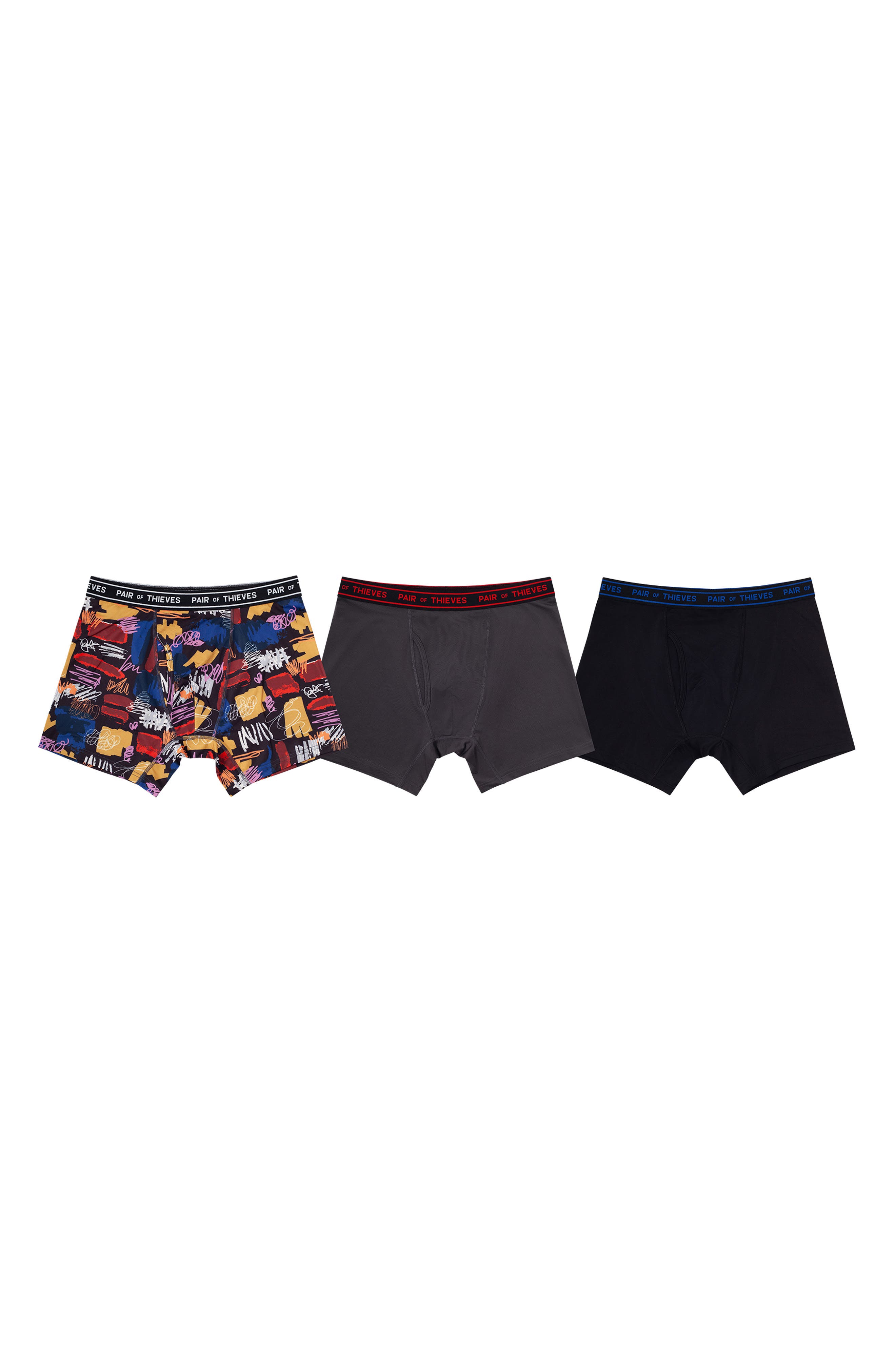 3-Pack Performance Mesh Boxer Briefs