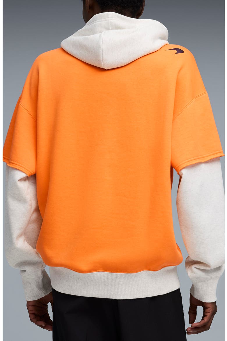 McLaren Layered Graphic Hoodie, Alternate, color, PAPAYA