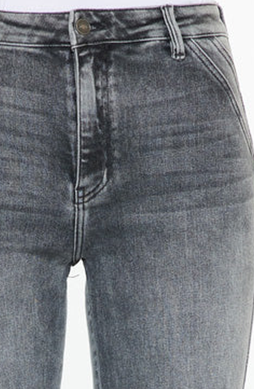 Kancan Misty Ultra High Rise Flare Jeans In Gray