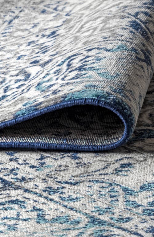 Jonathan Y Modern Persian Vintage Medallion Area Rug In Blue