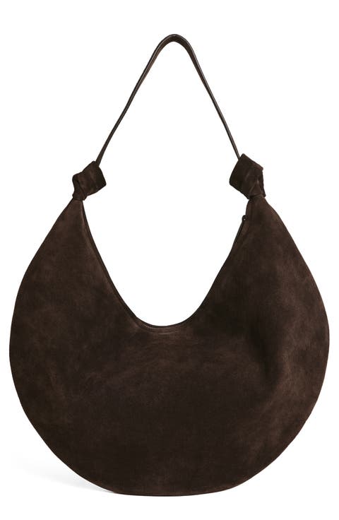 Rhea Suede Hobo Bag
