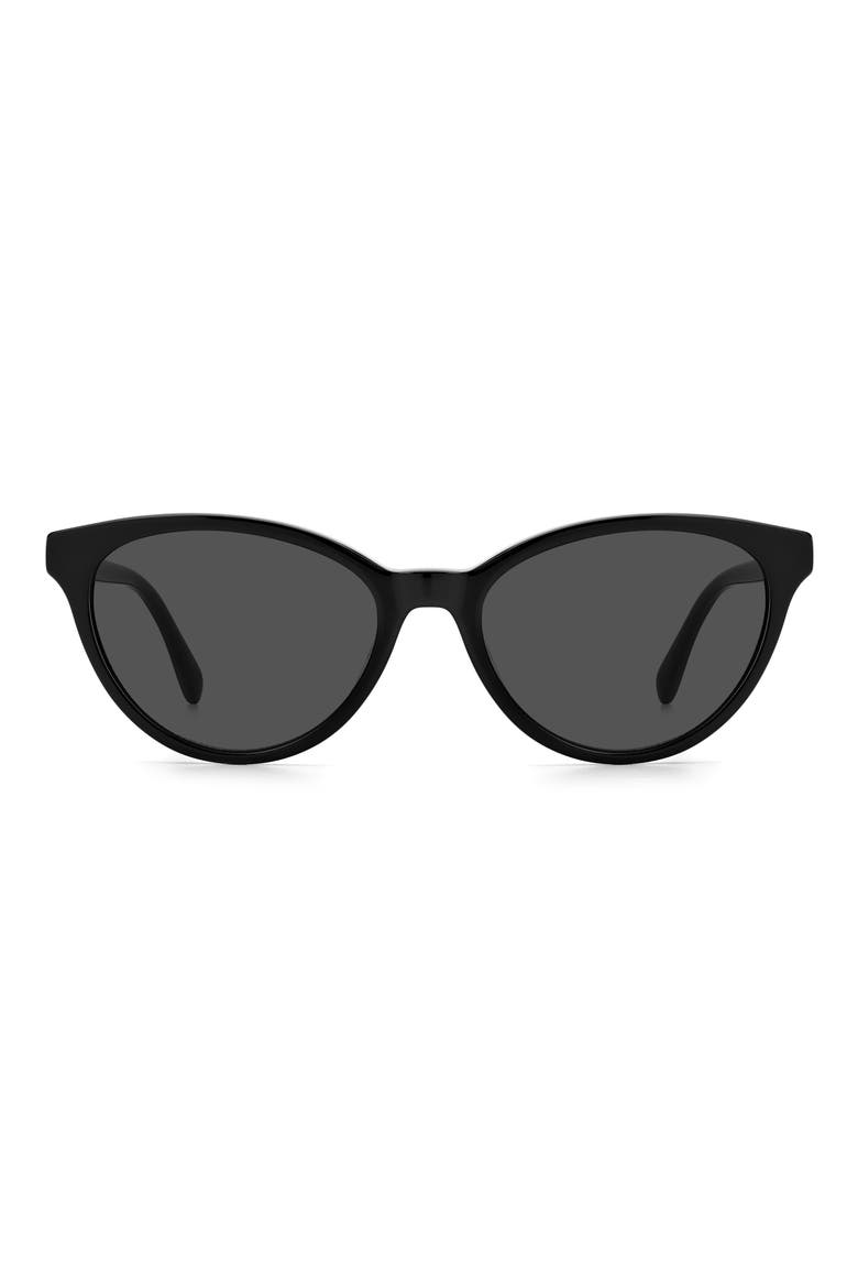 adeline 55mm gradient cat eye sunglasses, Main, color, BLACK