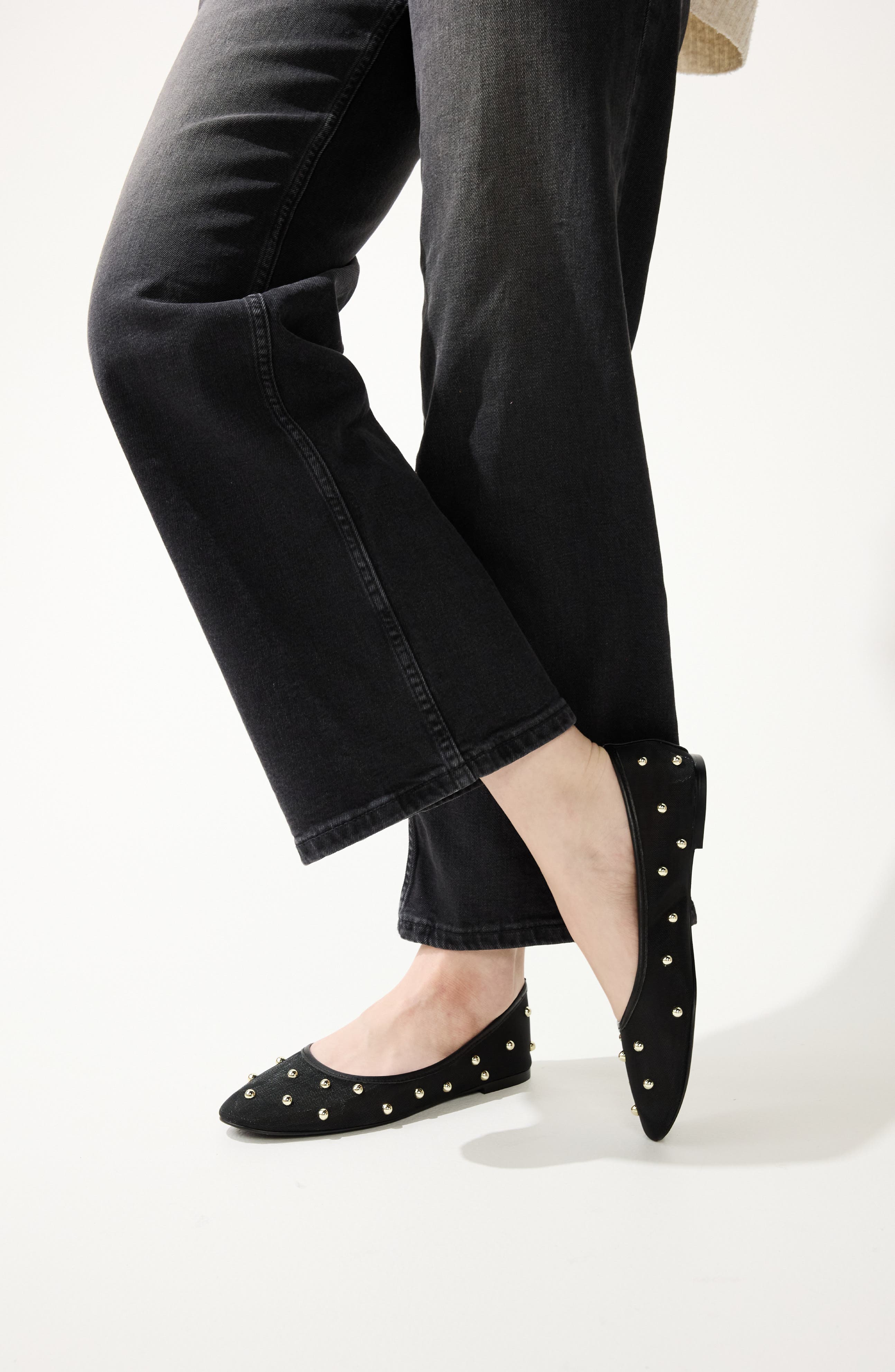 Yosi Samra Sadie Flat, Alternate, color, Black