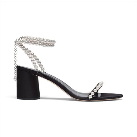 Lady Antoinette 60 Pearl Block Heel Sandal