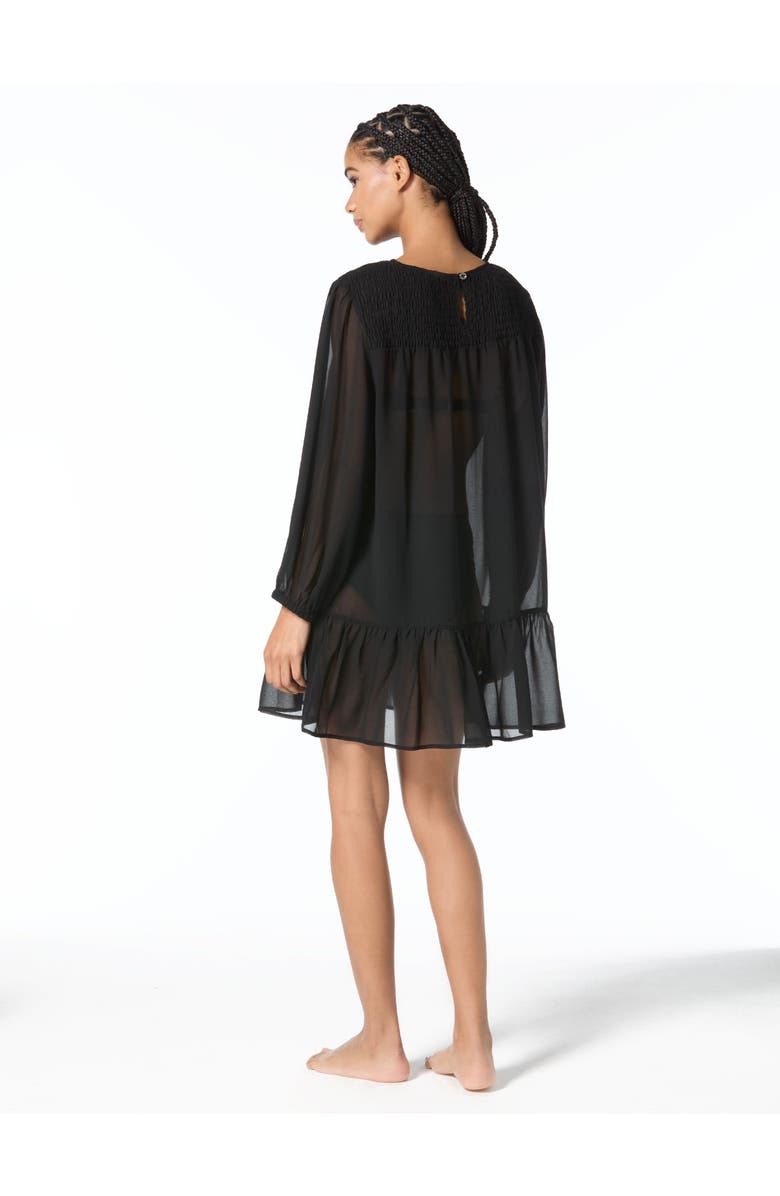 MICHAEL Michael Kors Solids Cover Up Dress Swim, Alternate, color, Black