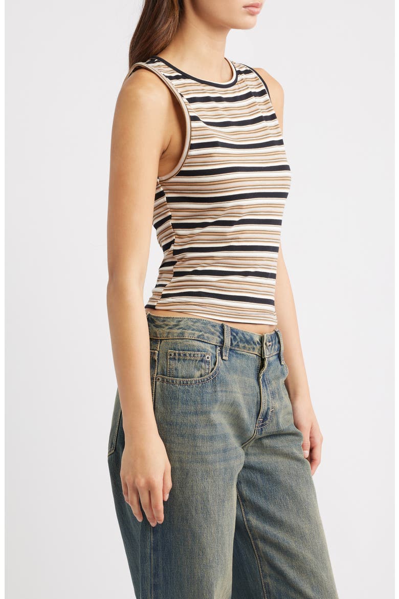 Faith Striped Tank, Alternate, color, BEIGE STRIPE
