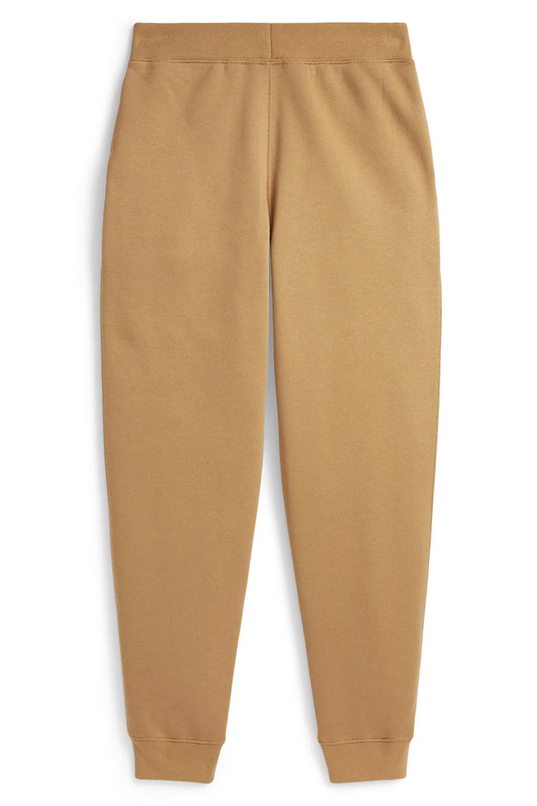 Kids' Logo Patch Fleece Joggers, Alternate, color, CAMEL