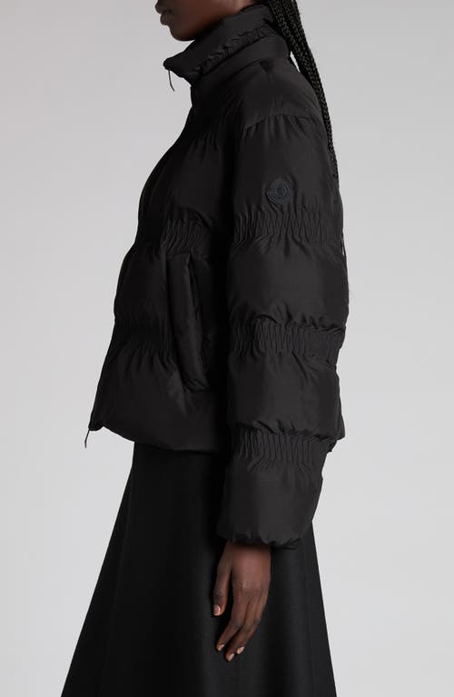 Moncler Doudoune Courte Matelassée À Fronces Ravignan In Black
