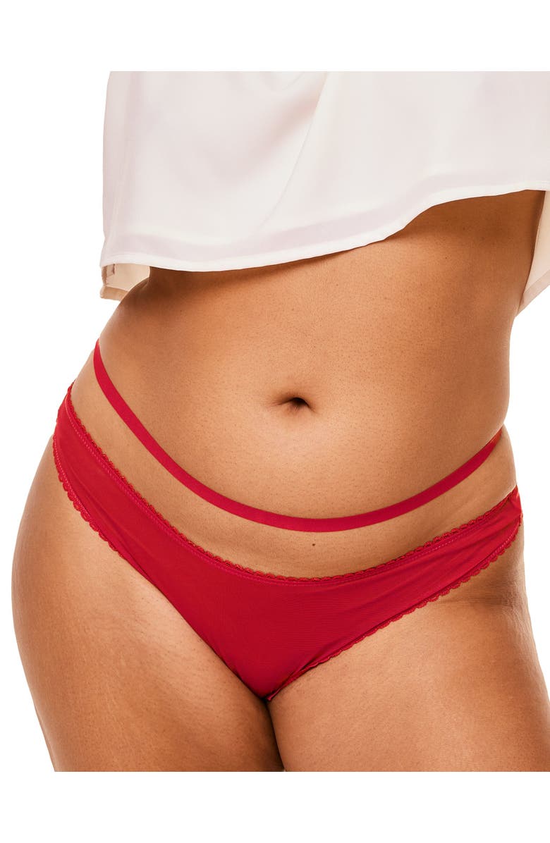 Adore Me Briana Brazilian Panties, Main, color, Dark Red