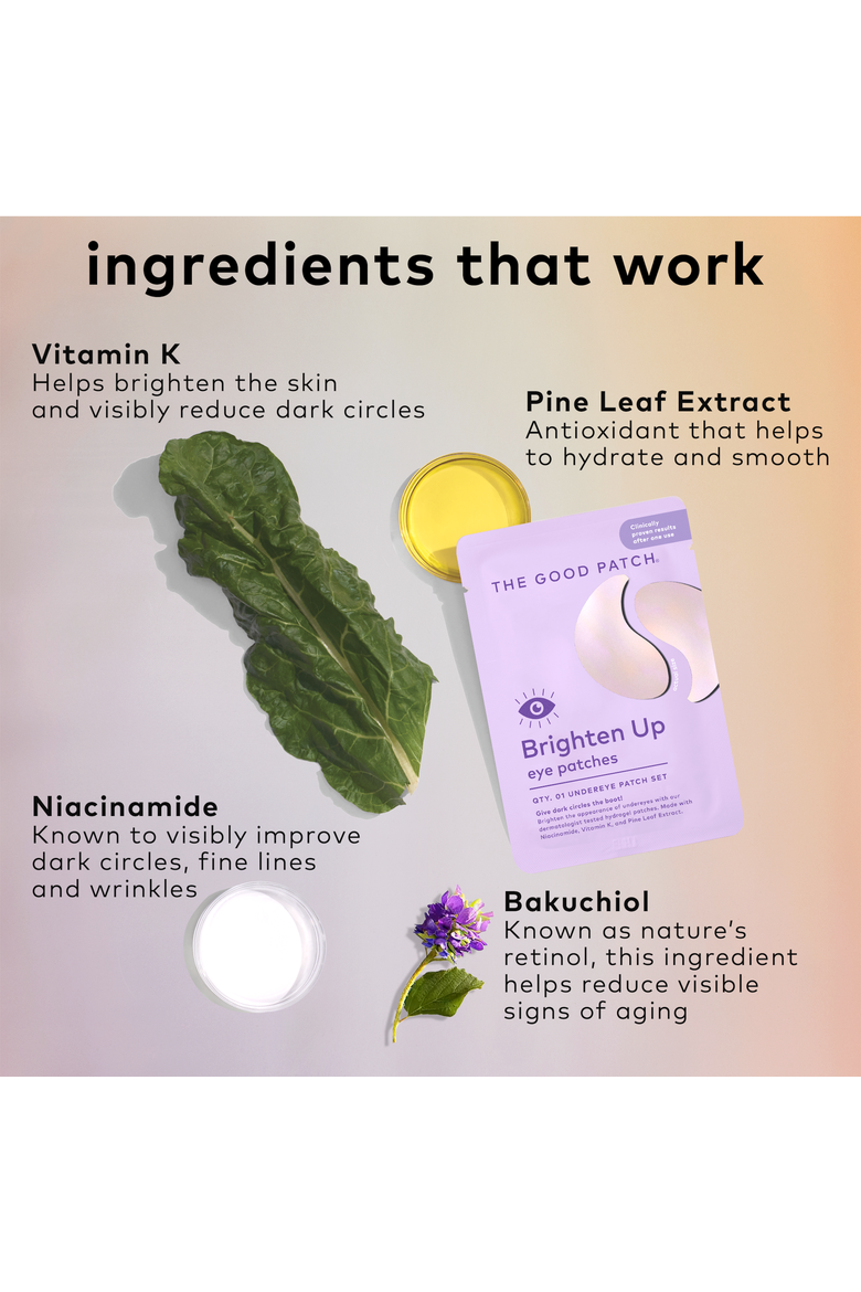 Brighten-Up Undereye Hydrogel Patch, Alternate, color, None
