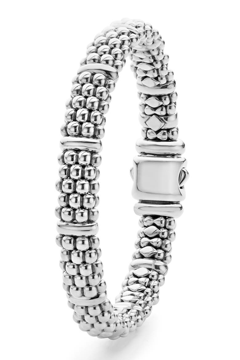 Set of 3 Bracelets, Alternate, color, SILVER