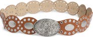 Vince Camuto Oval Disc Hip Slung Belt