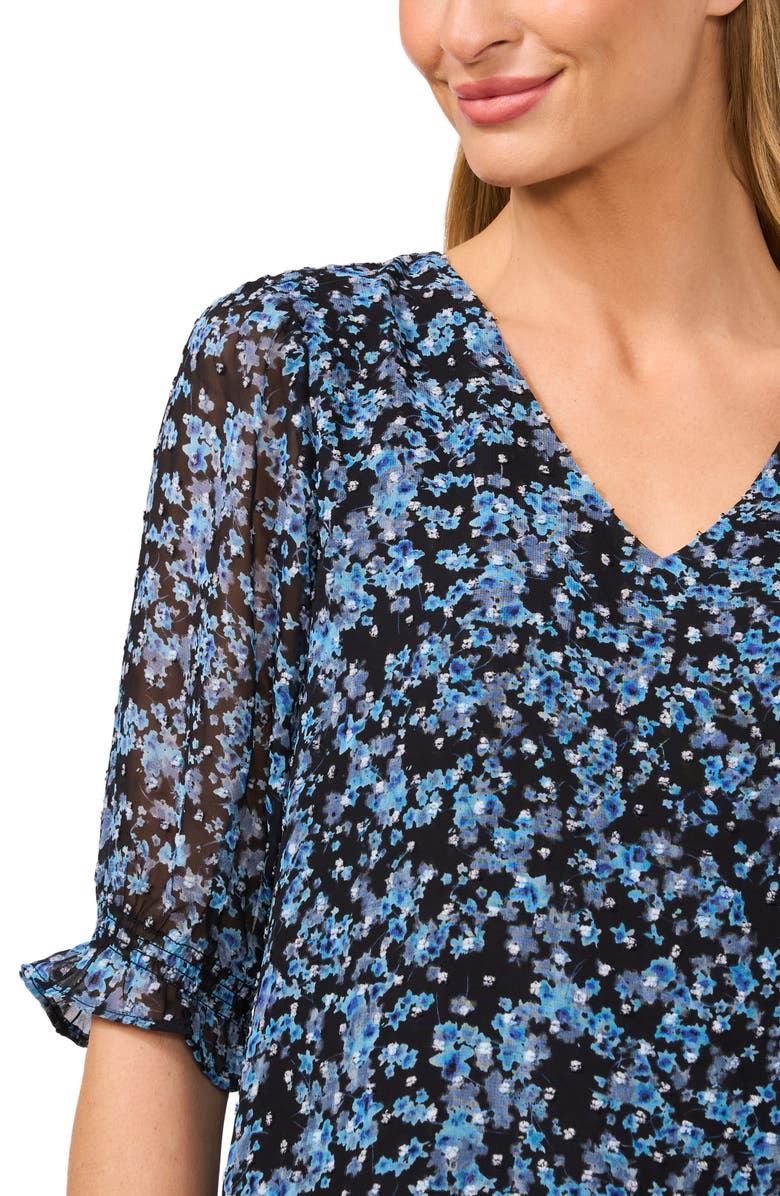 CeCe Ruffle Cuff Top, Alternate, color, 