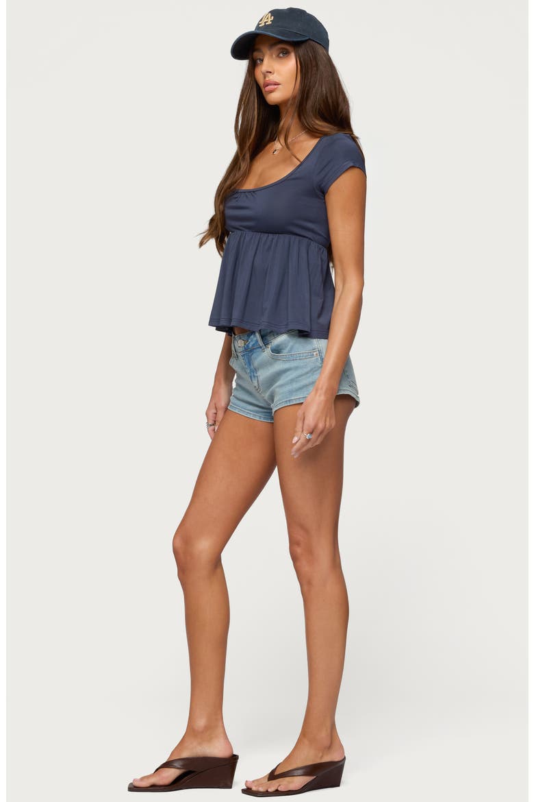 Kingsley Babydoll Top, Alternate, color, NAVY