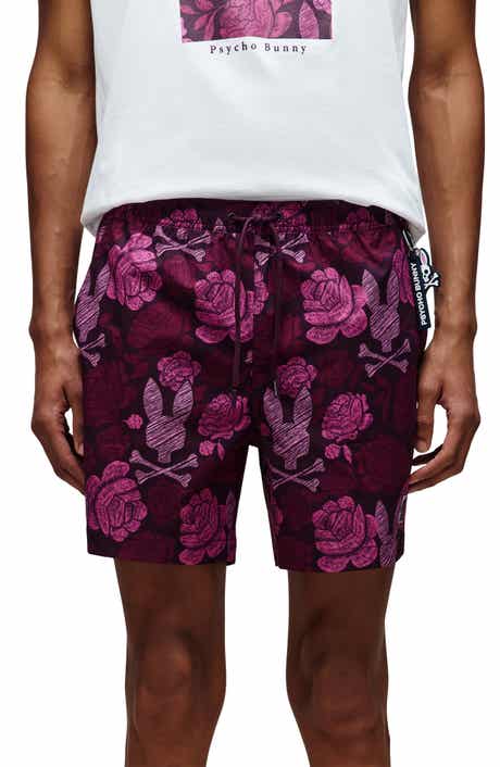 Psycho Bunny Rowen Print Swim Trunks