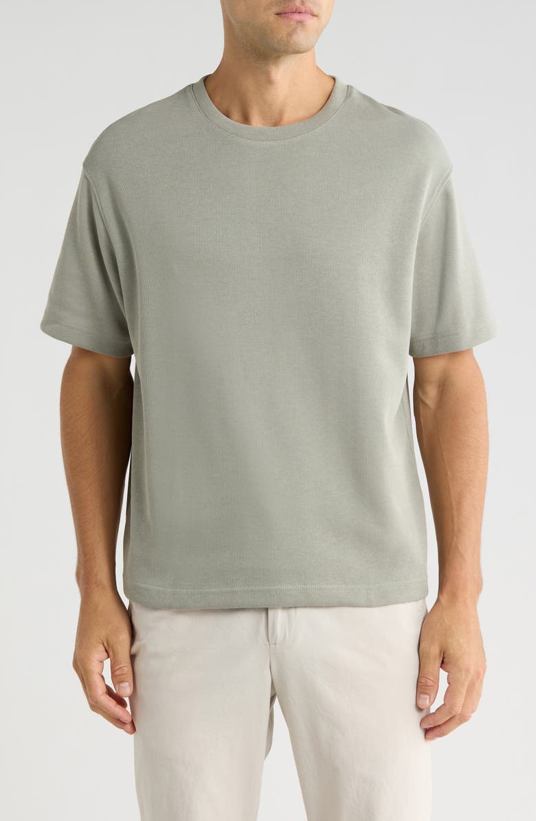 DENIM AND FLOWER Heavyweight Cotton Blend T-Shirt, Main, color, Willow Green