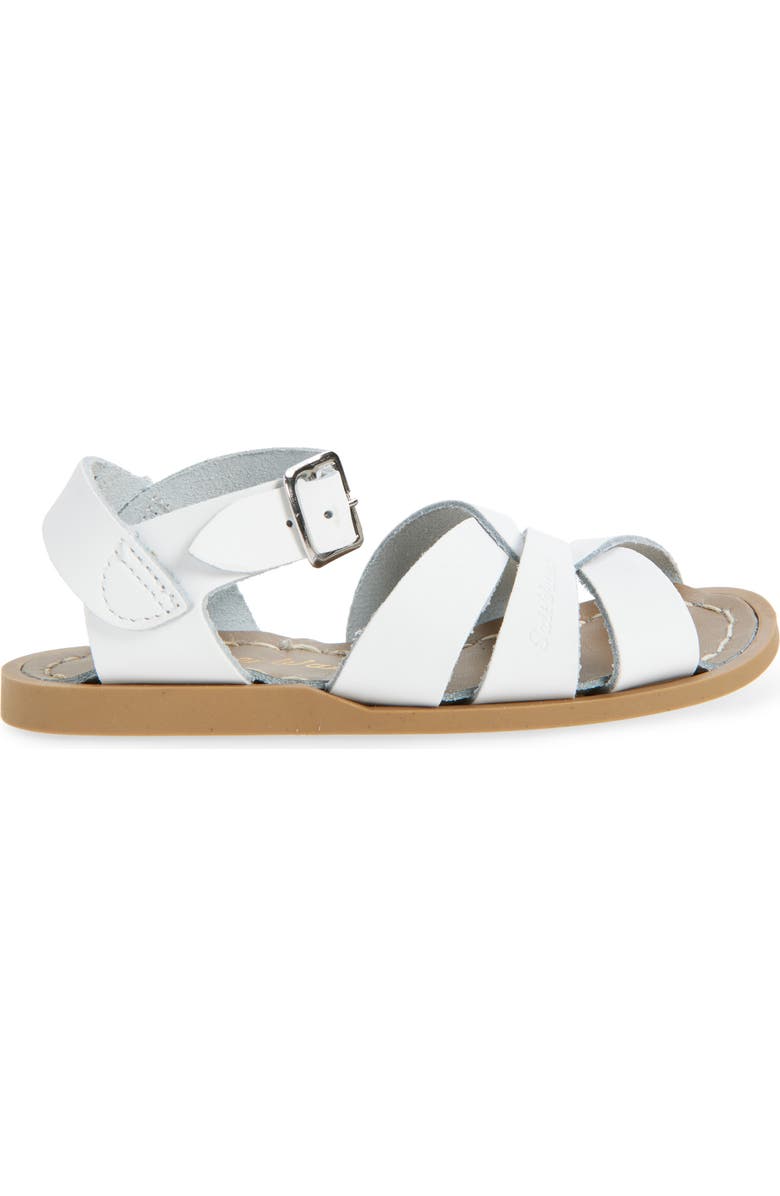 Salt Water Sandals by Hoy Kids' Salt Water Ankle Strap Sandal, Alternate, color, White