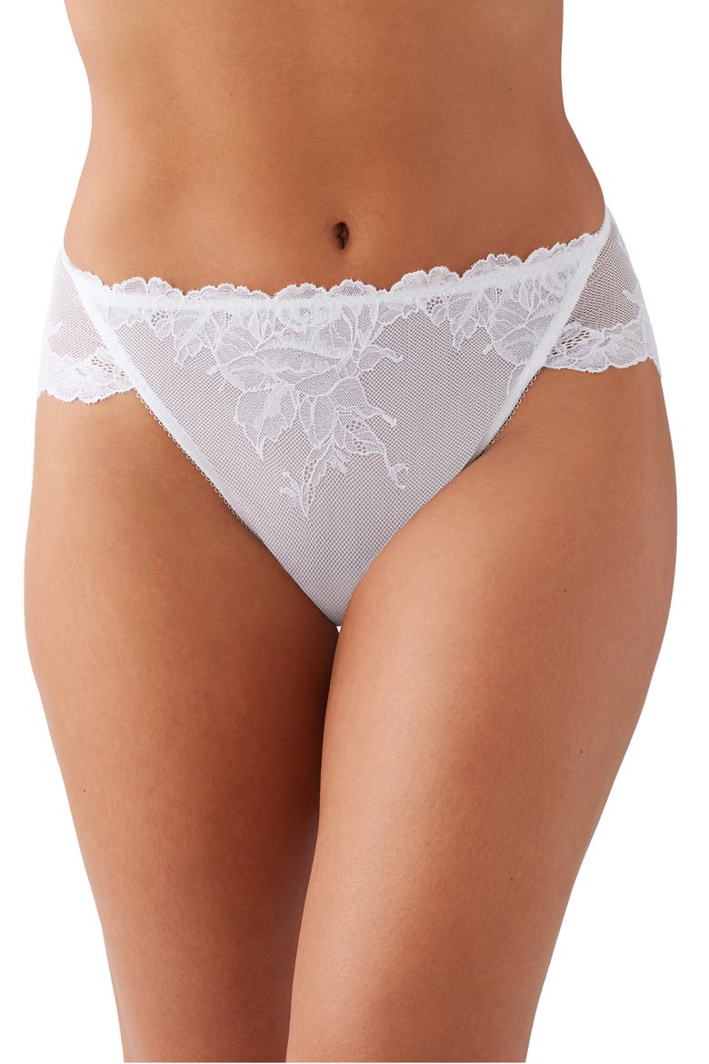 Vivid Attraction High Cut Briefs, Main, color, WHITE
