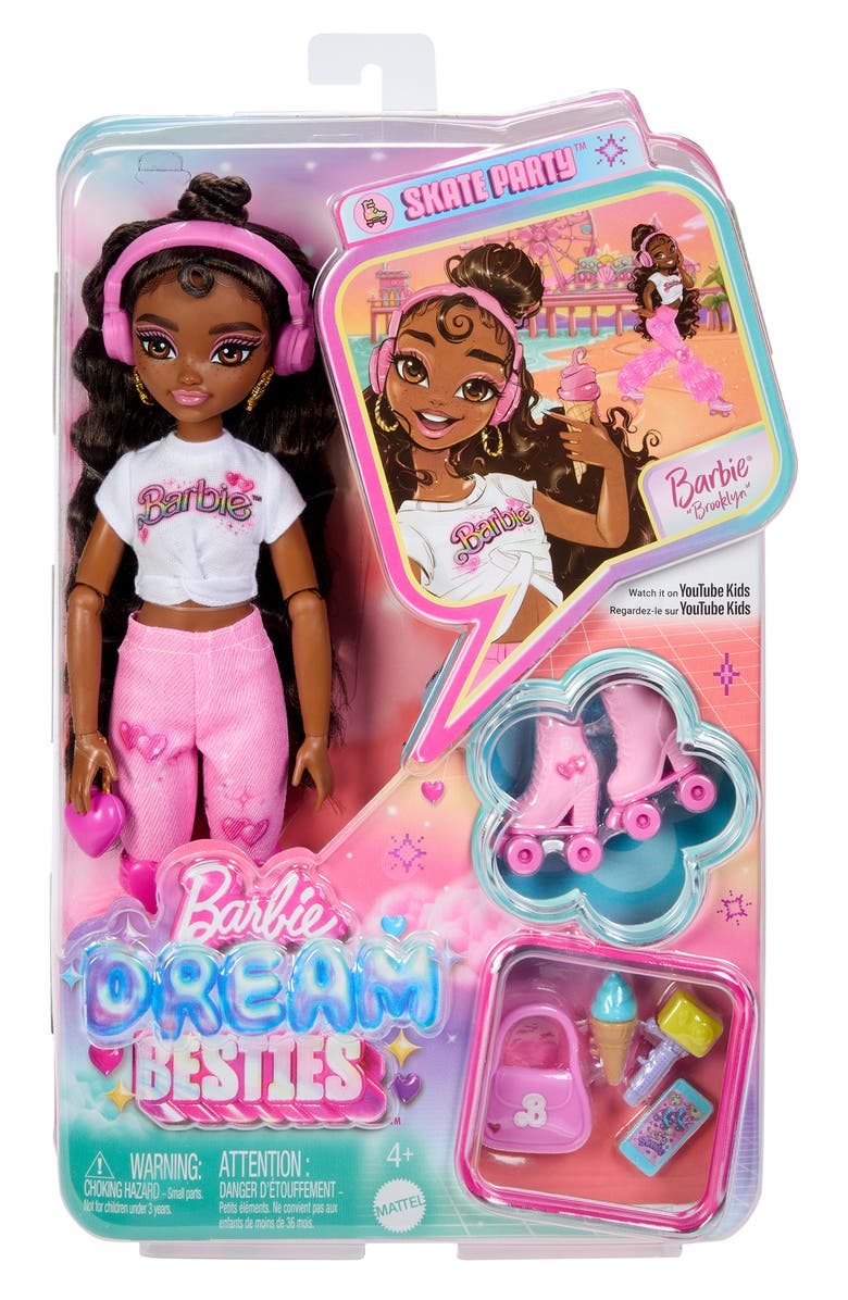Barbie <sup>®</sup> Dream Besties Skate Party Brooklyn Doll, Alternate, color, 